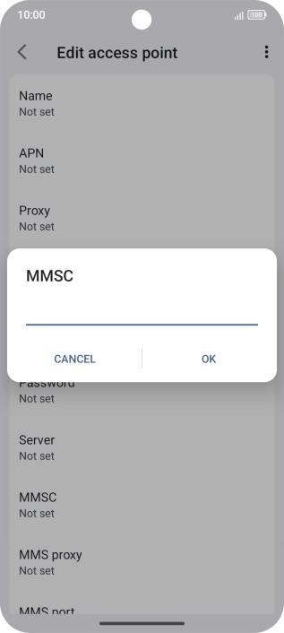 Key in http://www.vodafone.ie/mms and press OK.