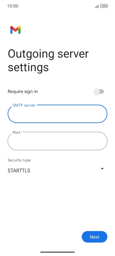 Press the field below 
