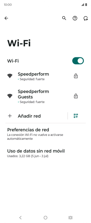 Pulsa la red wifi deseada. Pulsa la red wifi deseada.