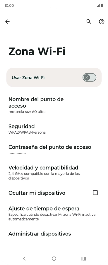 Pulsa Nombre del punto de acceso. Pulsa Nombre del punto de acceso.