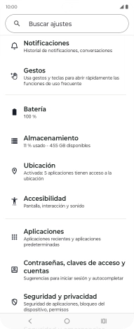 Pulsa Contraseñas, claves de acceso y cuentas. Pulsa Contraseñas, claves de acceso y cuentas.