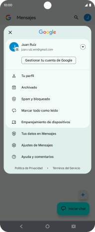 Pulsa Ajustes de Mensajes. Pulsa Ajustes de Mensajes.