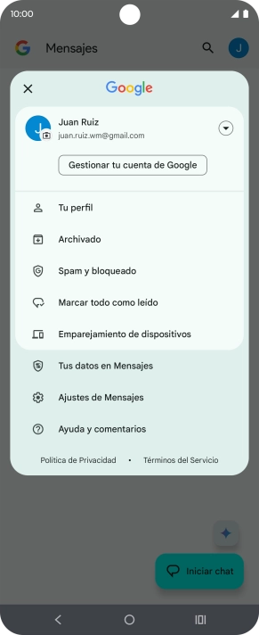Pulsa Ajustes de Mensajes. Pulsa Ajustes de Mensajes.