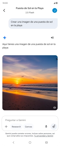 También puedes pedir a Gemini que genere una fotografía partiendo de tu descripción. También puedes pedir a Gemini que genere una fotografía partiendo de tu descripción.