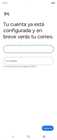 Pulsa Tu nombre e introduce el nombre del remitente. Pulsa Tu nombre e introduce el nombre del remitente.
