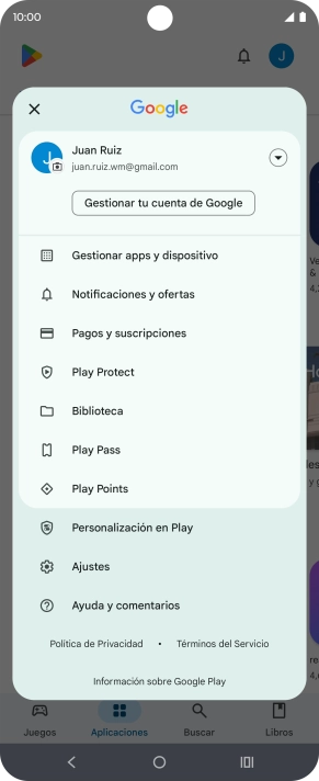 Pulsa Gestionar apps y dispositivo.