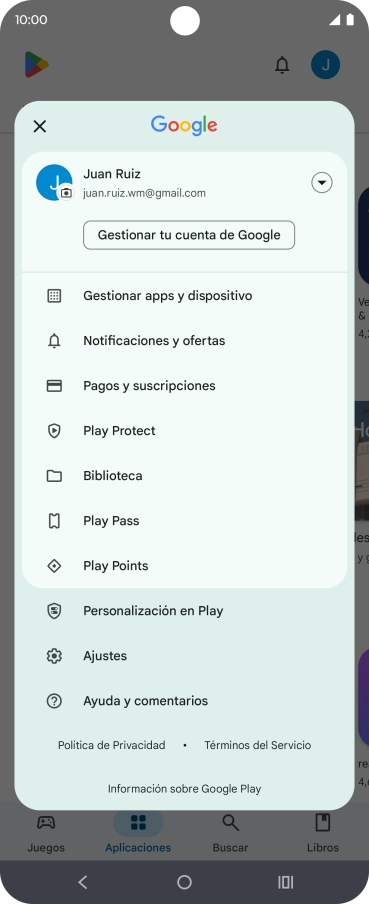 Pulsa Gestionar apps y dispositivo.
