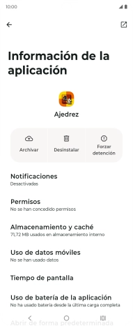 Pulsa Almacenamiento y caché.