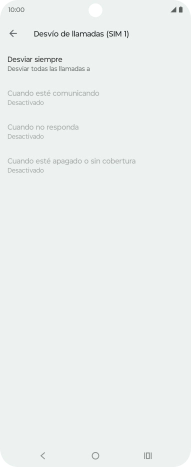 Pulsa el tipo de desvío deseado. Pulsa el tipo de desvío deseado.