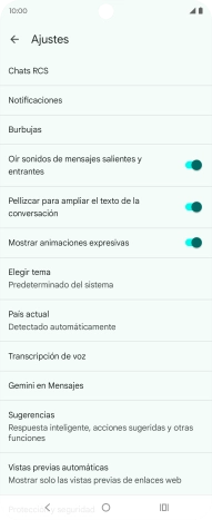 Pulsa Gemini en Mensajes. Pulsa Gemini en Mensajes.