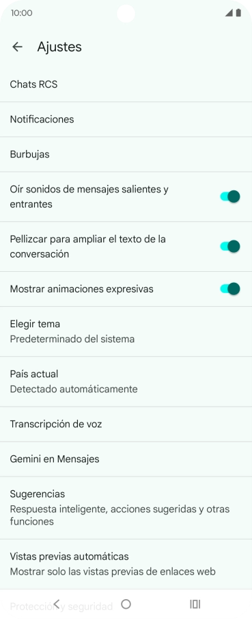Pulsa Gemini en Mensajes. Pulsa Gemini en Mensajes.