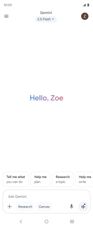 Press the profile icon.