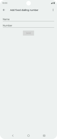 Press Name and key in the required name.