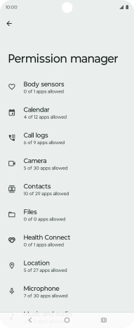 Press the required phone function.