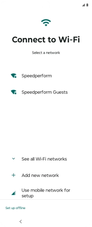 Press the required Wi-Fi network.