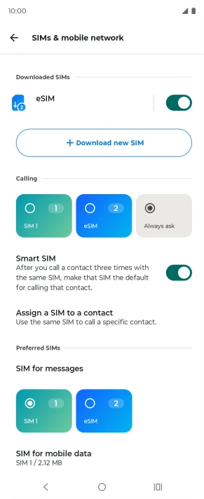 Press the required price plan.