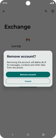 Press Remove account.