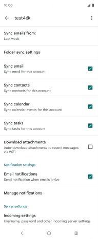 Press the field next to 