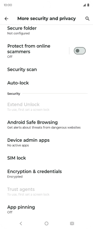 Press SIM lock. Press SIM lock.
