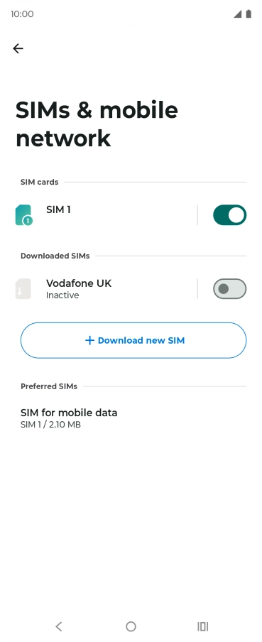 Press the required price plan.