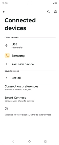 Press the Home key to return to the home screen.