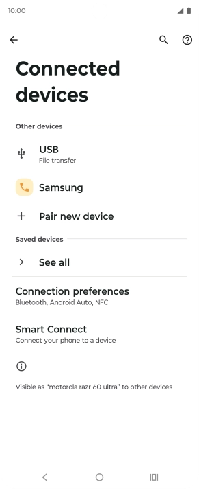 Press the Home key to return to the home screen.