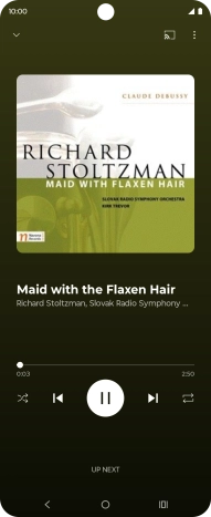 Press arrow right to go to the next audio file.