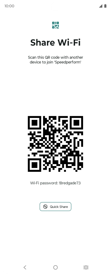 Place the QR code inside the camera frame on the other device to scan the code.