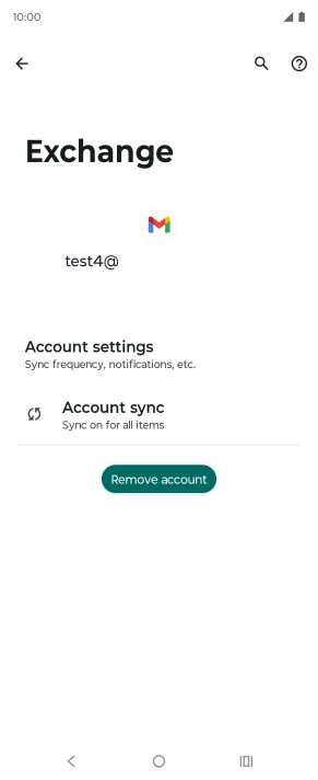 Press Account settings.