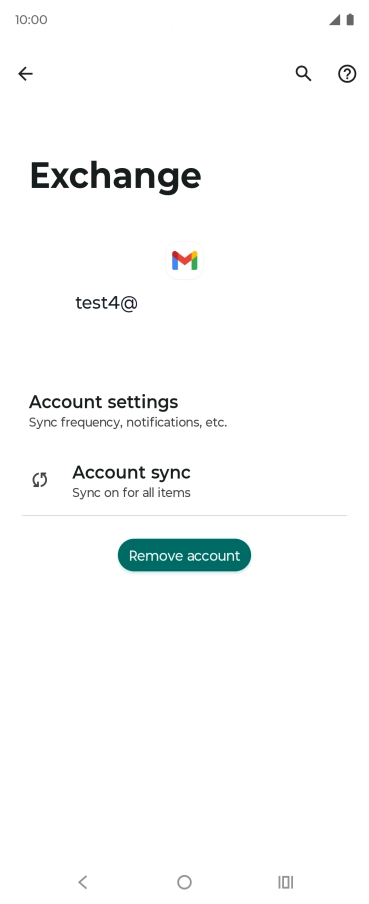 Press Account settings.