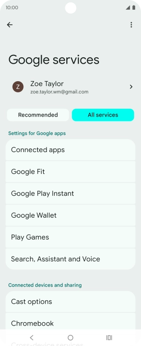 Press Search, Assistant and Voice.