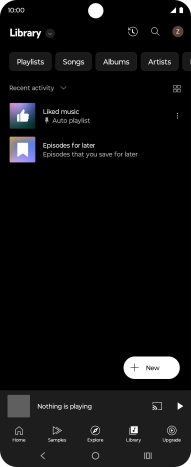 Press the drop down list.