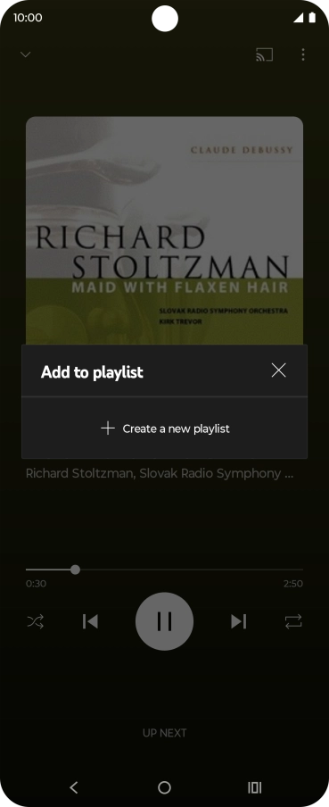 Press Create a new playlist.