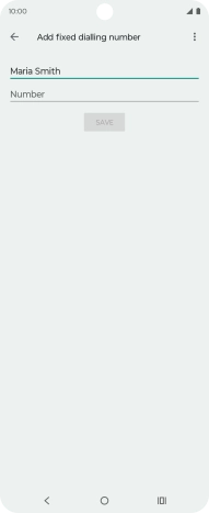 Press Number and key in the required phone number.