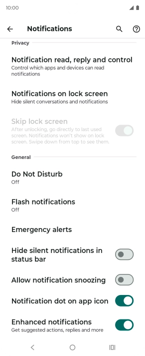 Press Do Not Disturb.