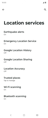 Press Location Accuracy.