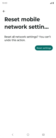 Press Reset settings.