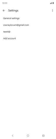 Press the required email account.