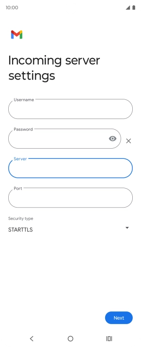 Press the field below 