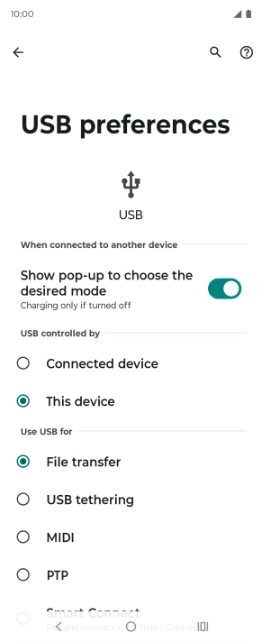 Press File transfer.