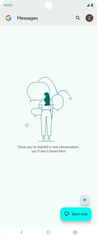 Press the profile icon.