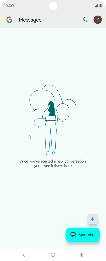 Press the profile icon.