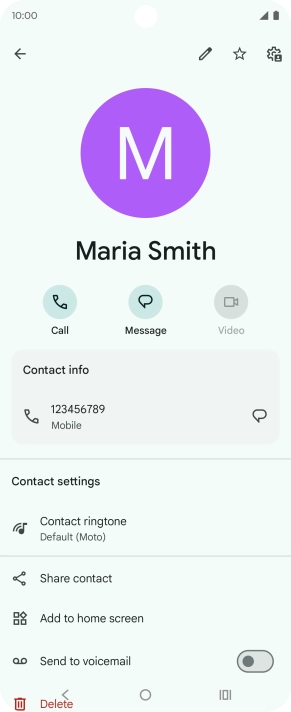 Press the Home key to return to the home screen.