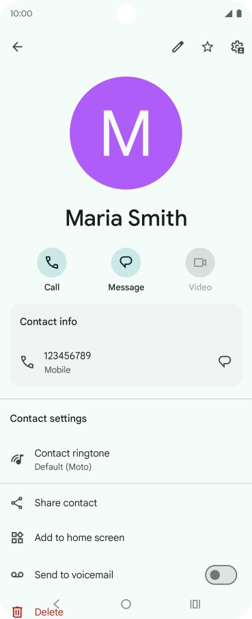 Press the Home key to return to the home screen.