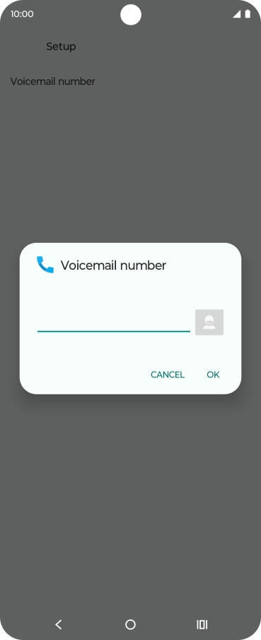 Key in +447836121121 and press OK.