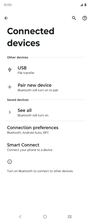 Press Connection preferences.