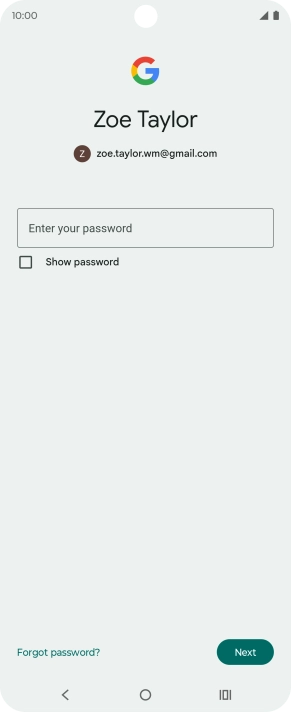 Press the field below 