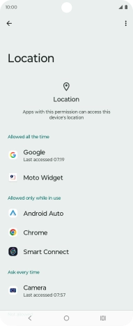 Press the required app.