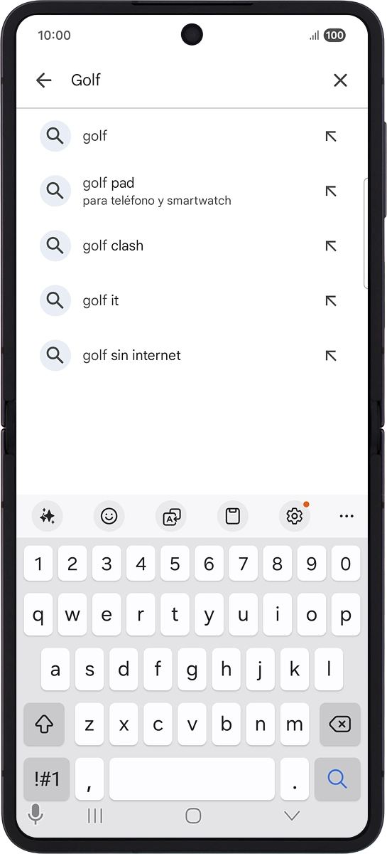 En el teléfono: Pulsa el icono de búsqueda.