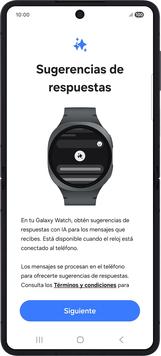 En el teléfono: Pulsa Siguiente.